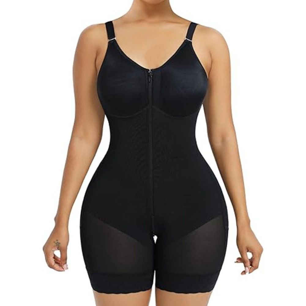 Shapewear Bodysuit Firm - Zipper Style Postpartum Body Shaper Underwear