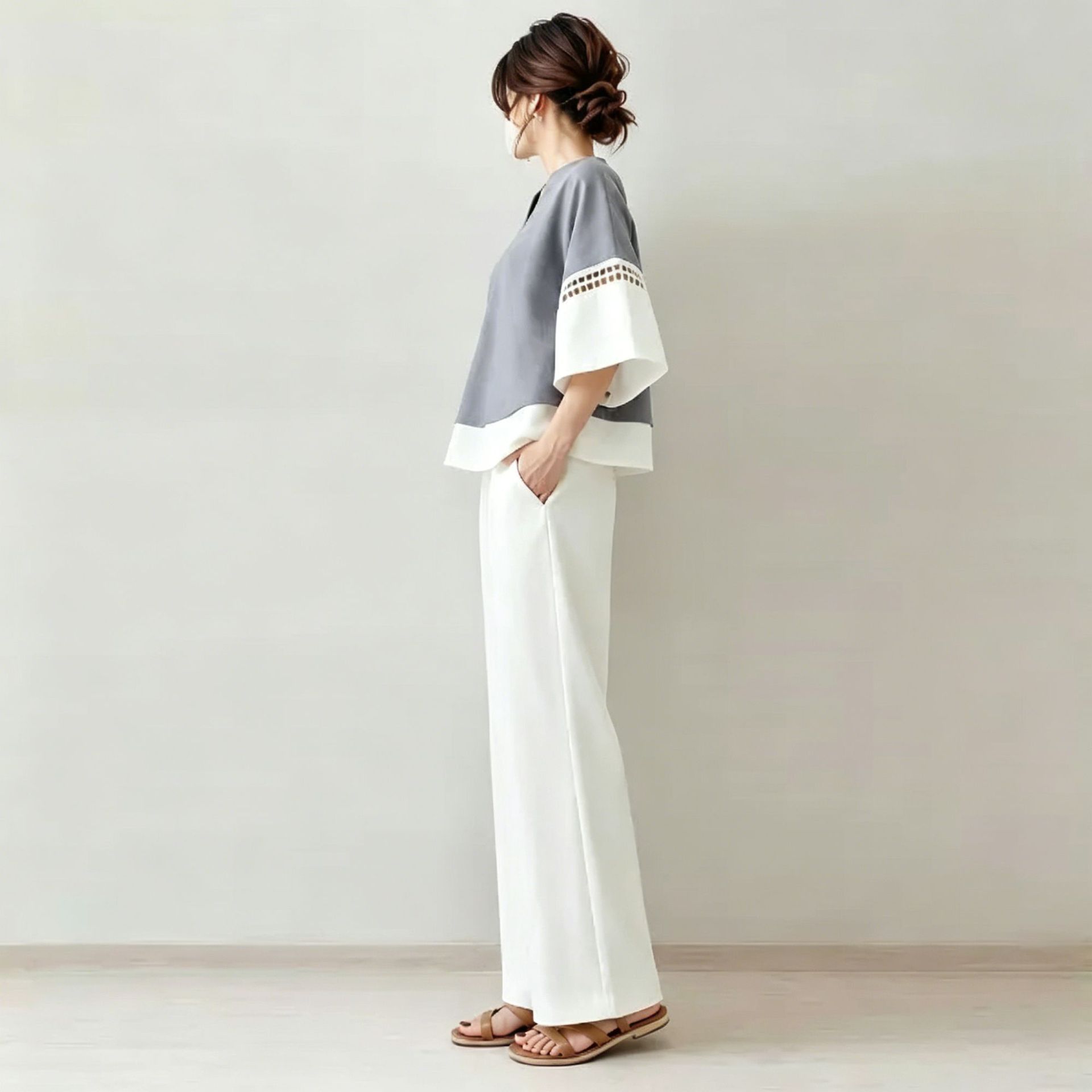2026 New Two-piece Set: V-neck - огляд і ціна Robe Silk Women