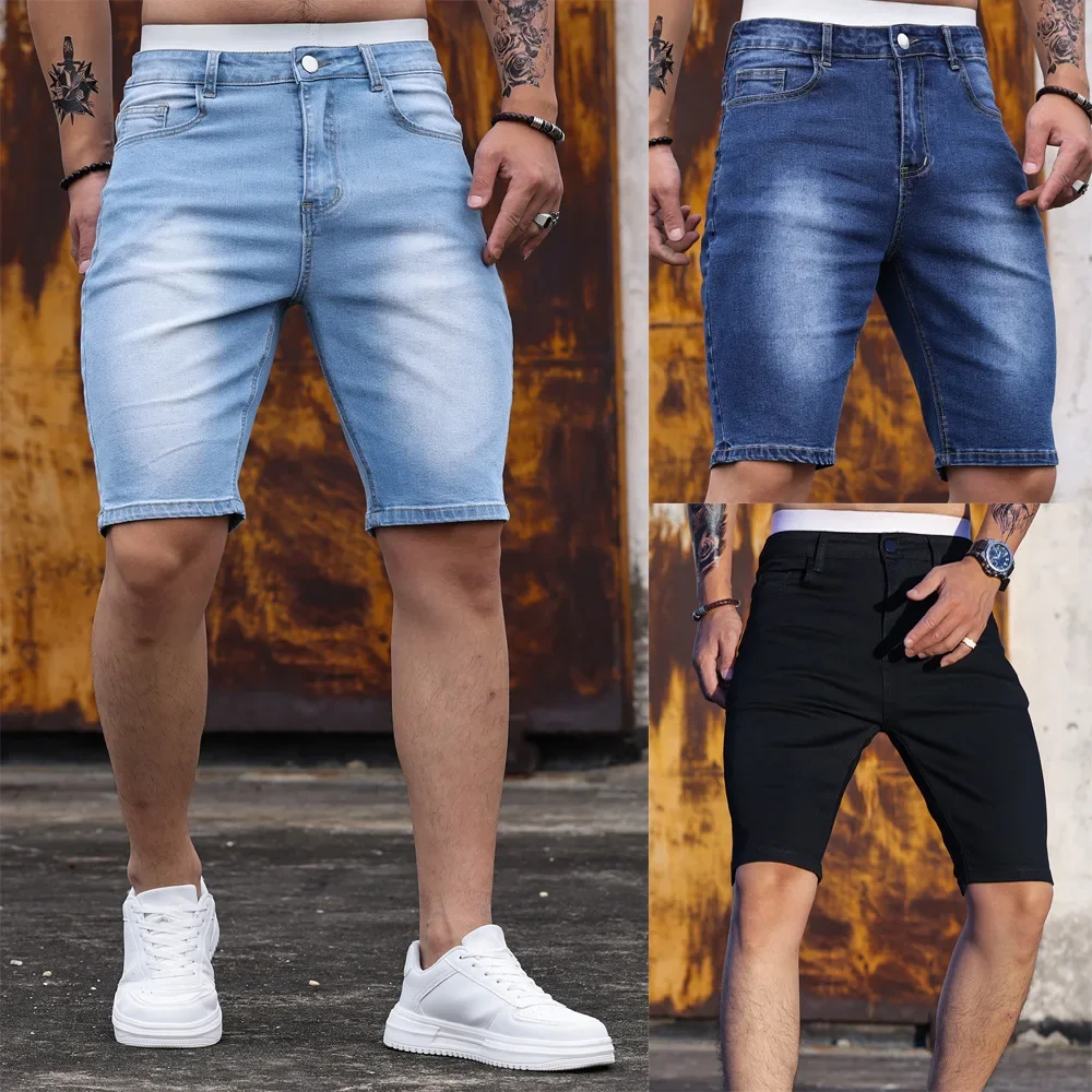Men Jeans Shorts Strecth Washe - огляд і ціна Levis Jeans 501