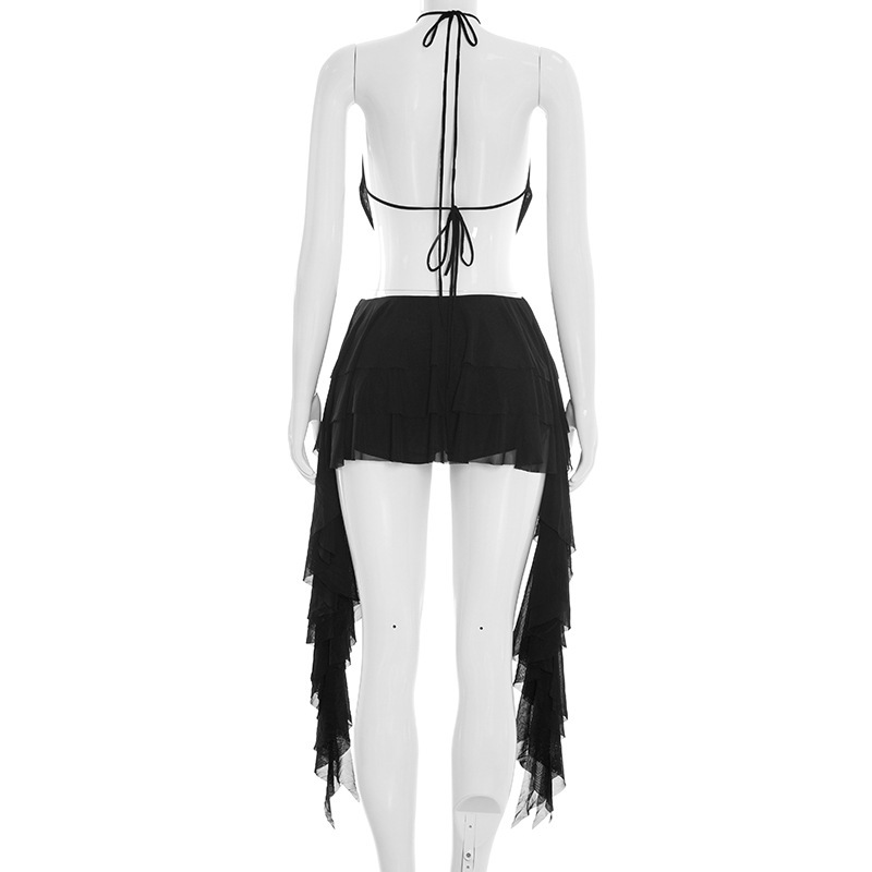 Women Sexy Solid Mesh 2 Piece  - огляд і ціна Cami Top Lace