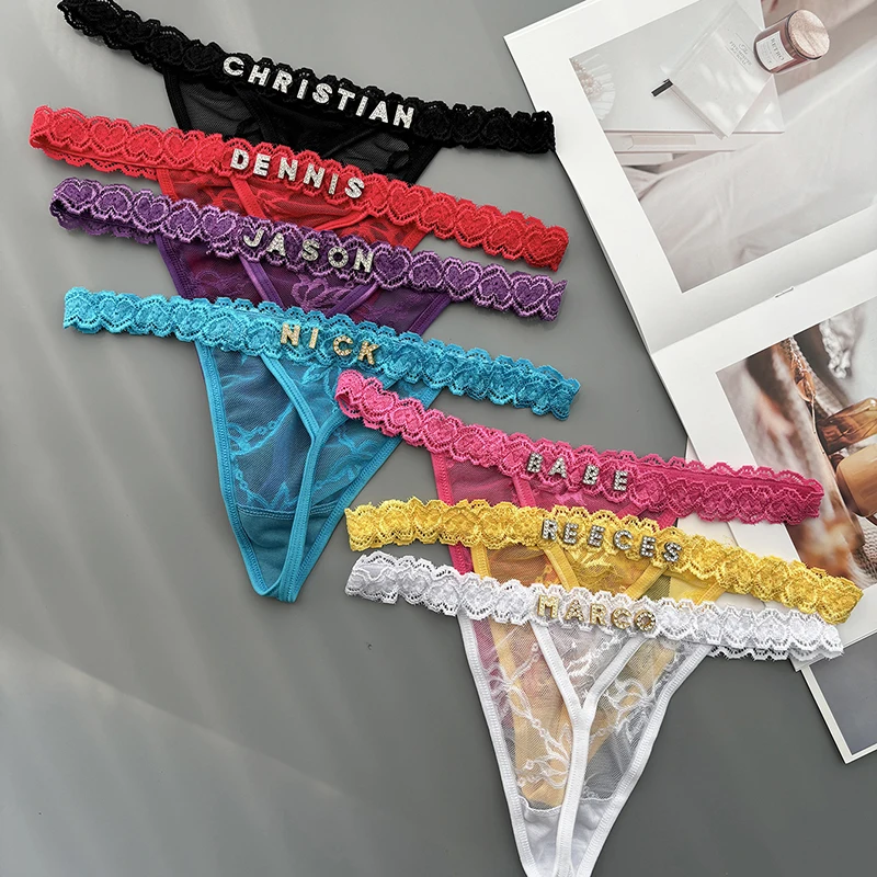 Personality Custom Thong Name  - огляд і ціна Thong Bikini Women