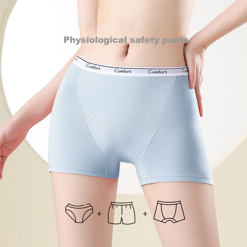 1pcs Cotton Women's Menstrual  - огляд і ціна Boyshort Underwear