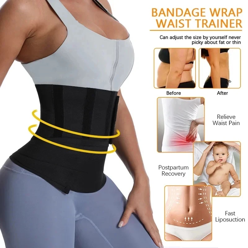 1/2Pcs Bandage Wrap Trimmer Be - огляд і ціна Shapewear Bodysuit Firm