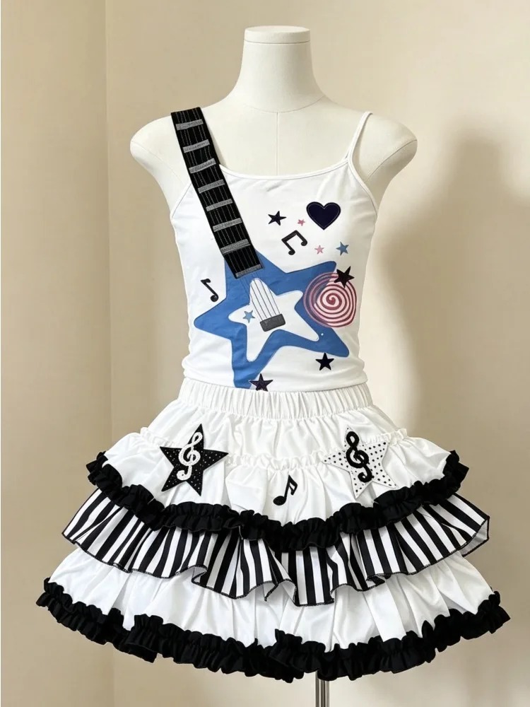 Retro 2000s Harajuku Two Piece - огляд і ціна Cami Top Lace